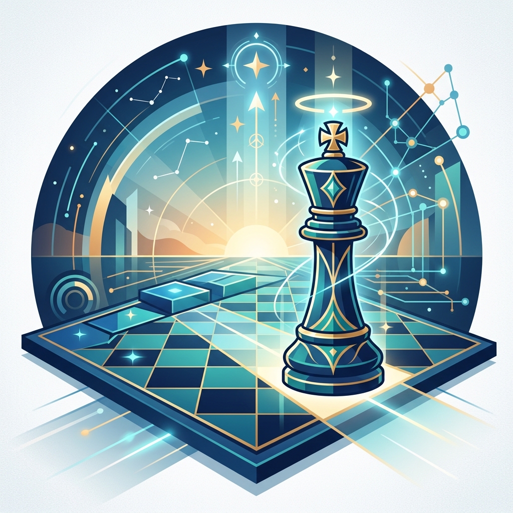 Strategic Chess Illustration